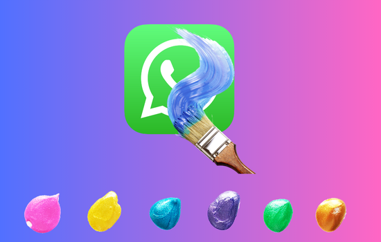 Como mudar a cor do meu WhatsApp?